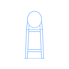 Furniture Stools One More Counter Stool Line Art Svg Vector, Free Vectors File